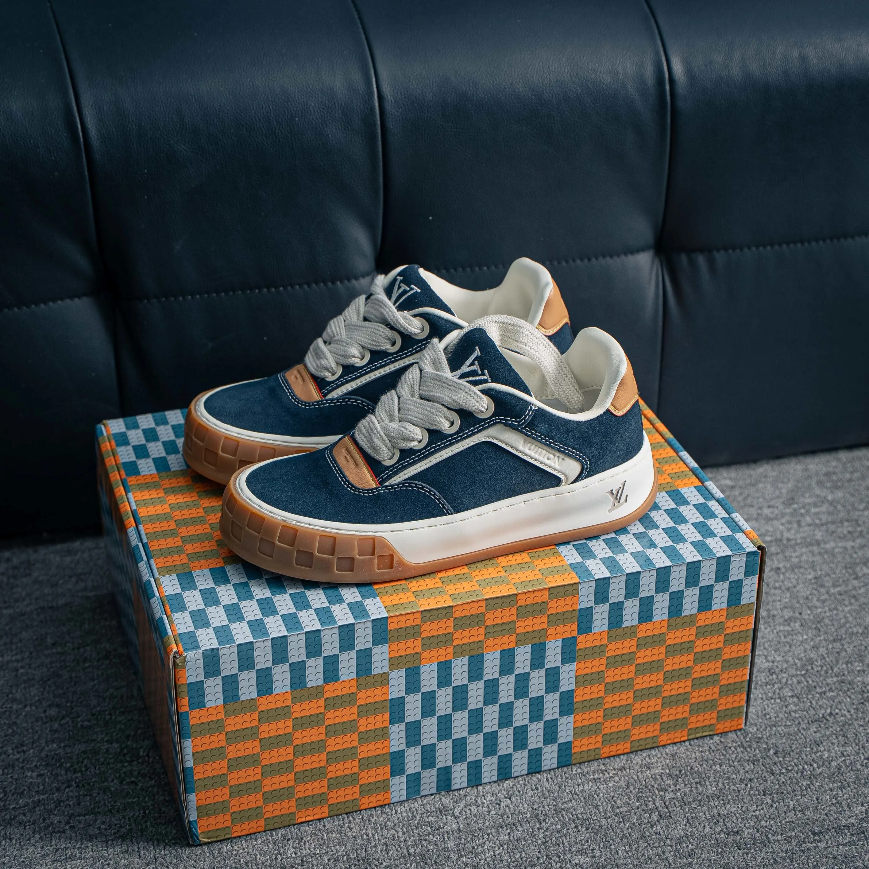 YS Premium -- LOUIS VUITTON Tilted Series｜2026 LV Tilted Low Sneakers Series Low-Top Retro Skate Shoes